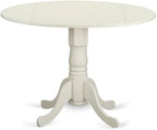 East West Furniture DLBO3-LWH-LC 3 Piece Modern Dining Table Set Contains a - Image 3