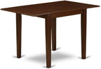 East West Furniture NDNO5-MAH-C 5 Piece Kitchen Table Set - Image 3