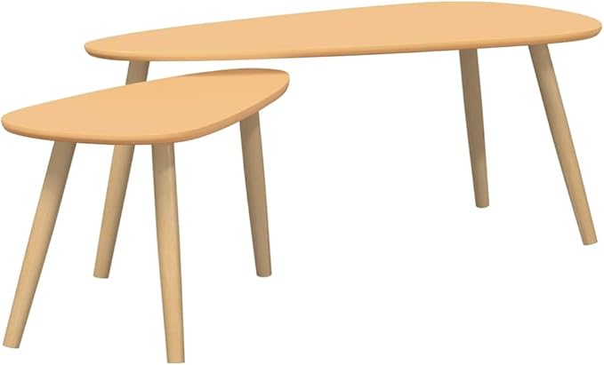 Scandinavian Style Coffee Table Set of 2 - Image 2