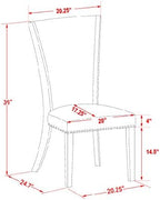 East West Furniture VEP0T05 Verona Parson Chairs - Image 14