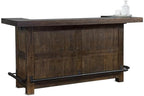 Pemberly Row 3-Piece Set with Gorgeous Bar Unit and 2 Backless Swivel BarStools - Image 6