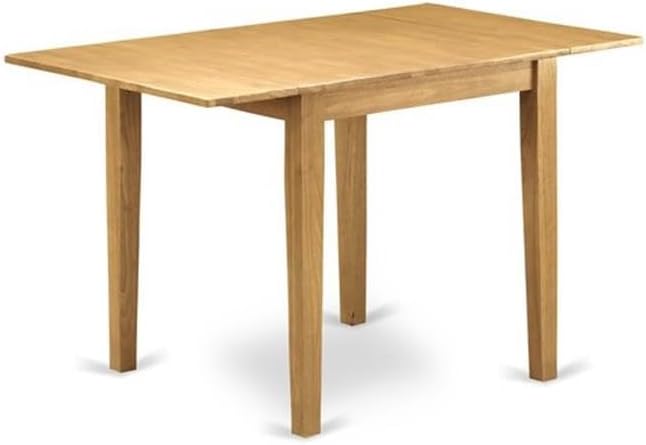 East West Furniture NDVA3-OAK-C 3 Piece Dining Room Furniture Set Contains a - Image 3
