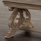 Furniture of America Jinst Traditional Solid Wood 2-Piece Coffee Table Set - Image 3