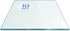 Dulles Glass 10 inch Square Glass Table Top by DullesGlass
