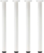QLLY 27.5 inch / 70cm Adjustable Metal Desk Legs, Heavy Duty Furniture Table by QLLY