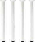 QLLY 28 inch Adjustable Metal Desk Legs, Heavy Duty Furniture Table Legs by QLLY