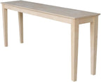 International Concepts Shaker Console Sofa Table, 72-Inch Long, Solid Parawood by InternationalConcepts