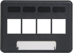 ICC 4-Port Modular Furniture Faceplate by ICC