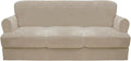 CUCRAF T Cushion Sofa Cover 4 Piece Slipcovers, Soft Thick Velvet Couch Cover by CUCRAF