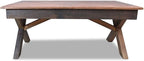 Rustic Coffee Table Handcrafted from Solid Mahogany Wood by Unknown
