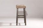 Hillsdale Furniture Saddle Backless, Rustic Gray Bar Stool - Image 5