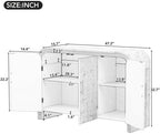 Bellemave 47" Curved Console Table - Image 2
