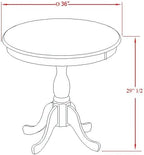 East West Furniture AMT-ABC-TP Antique Modern Kitchen Table - Image 9