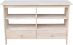 IC International Concepts, Mission Entertainment/TV Stand, Solid Real Wood by InternationalConcepts