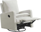 Oxford Baby Uptown Upholstered Glider Recliner Rocking Chair 360° Swivel - Image 6