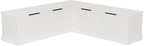 Linon Harris White Solid Pine Backless Nook by Linon