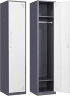 Metal Locker for Home, Dressing Room, Lockable Locker Cabinet by Anxxsu
