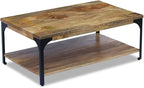 Solid Mango Wood Coffee Table - Image 2