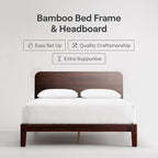 Nectar Bamboo Platform Bed Frame & Headboard - Image 2