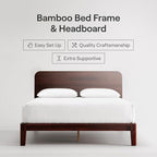 Nectar Bamboo Platform Bed Frame & Headboard - Image 2