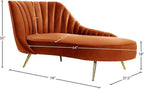 Meridian Furniture Margo Collection Modern | Contemporary Velvet Upholstered - Image 5
