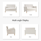 EcoHarbor Living 50.5" Mid-Century Modern Couch, Upholstered Sofa - Image 7