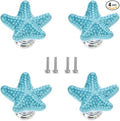 Starfish Drawer Knobs Coastal Kitchen Cabinet Knos Beach Themeb Knob Ceramic by Brosay