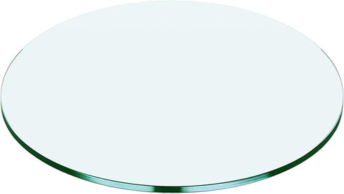 17" Round Tempered Glass Table Top by Unknown