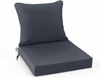Summsun Patio Chair Cushions, Water Resistant Backrest Pillow and Seat Cushion by SUMMSUN