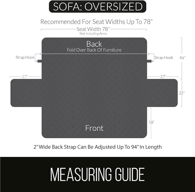 Sofa Shield® Couch Slip Covers for Dogs Oversized, Reversible Furniture - Image 6
