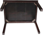 HomeStock Asian Aesthetics Table in Linen White, Made from Solid Parawood - Image 7