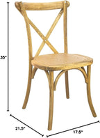 EMMA + OLIVER 2-Pack Wooden X-Back Dining Chair - Image 2