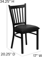 Flash Furniture Hercules Series Vertical Back Metal Restaurant Chairs, - Image 3