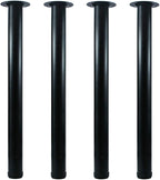 QLLY 26 inch Adjustable Metal Desk Legs, Heavy Duty Furniture Table Legs by QLLY