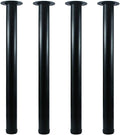 QLLY 24 inch Adjustable Metal Desk Legs, Heavy Duty Furniture Table Legs by QLLY