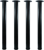 QLLY 24 inch Adjustable Metal Desk Legs, Heavy Duty Furniture Table Legs by QLLY