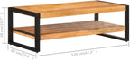 Coffee Table 47.2"x23.6"x15.7" Solid Acacia Wood, Side Table, Center Table - Image 2