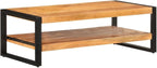 Coffee Table 47.2"x23.6"x15.7" Solid Acacia Wood, End Tables, Living Table - Image 8