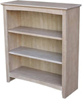 IC International Concepts, Shaker Solid Wood Bookcase, 2 Adjustable Shelves by InternationalConcepts