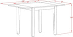 East West Furniture NDNO3-LWH-W 3 Piece Dining Room Table Set Contains a - Image 8