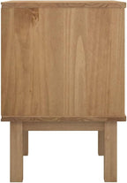 Scandinavian Bedside Cabinet 15.4" W x 17.7" L x 22.4" H Solid Pine Wood - Image 6
