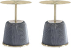 Manhattan Comfort Anderson Modern 15.75" Round End Tables 1.0 by ManhattanComfort
