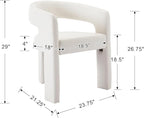 BESTANO Set of 3 Modern PU Leather Upholstered Dining Chairs - Image 3