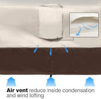 VAILGE 2-Seater Heavy Duty Patio Deep Bench Loveseat Cover, 100% Waterproof - Image 7