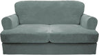 CUCRAF Cushion Sofa Cover 3 Piece Slipcovers, Soft Thick Velvet Couch Cover by CUCRAF