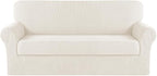 Turquoize Stretch Sofa Slipcover 2 Pieces Sofa Cover Couch Cover by Turquoize