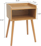 MaxSmeo Nightstands Set of 2, Mid Century Modern Side Table Bedroom - Image 3