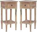 Home Square Wood Accent Starfish Coastal Side Table in Natural by HomeSquare