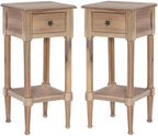 Home Square Wood Accent Starfish Coastal Side Table in Natural by HomeSquare