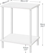 HOOBRO End Tables Set of 2, Small Side Table, Nightstand - Image 3